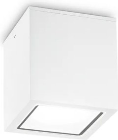 Ideal Lux - Spot exterior TECHO 1xGU10/20W/230V 9x9 cm IP54 alb