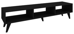 Comoda TV Tirro V2, Negru, 150 x 35 x 35 cm