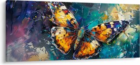 Tablou - Fluture, pictură în ulei (120x50 cm)