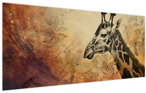 Tablou - Girafă, pictură (120x50 cm)