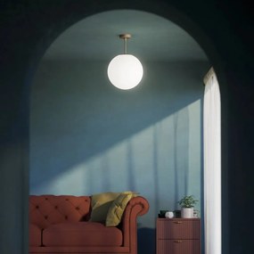 Plafoniera din alama si sticla Musa