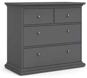 Comodă gri joasă 96x87 cm Paris – Tvilum