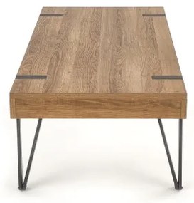 Măsuță de cafea TULUZA 41x120 cm nuc auriu/negru