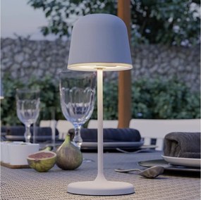 Eglo 901878 - Lampă de masă MANNERA-S pentru exterior, LED reîncărcabilă și dimmabilă, 1,8W/5V, IP54, gri