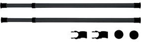 Wenko Set de 2 bare telescopice orizontaleHerkules, negru