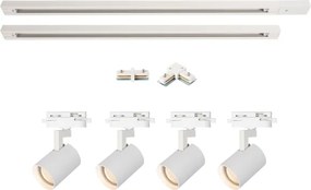 BRILAGI - Lampă spot pe șină HUSKY 4xGU10/10W/230V 150 cm alb