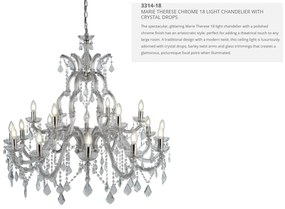 Candelabru XXL casa scarii design clasic Marie Theresea 18L 3314-18 SRT