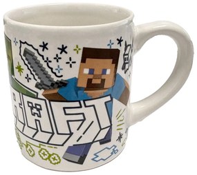 Minecraft Explore More cană de porțelan 235 ml (8 oz) în cutie de cadou