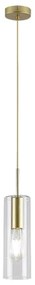 Lustră pe cablu ESTA 1xE27/40W/230V transparent/auriu Rabalux 72050