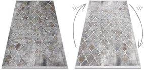 Covor LUCE 75 modern marocani Trellis vintage - structural gri / muştar