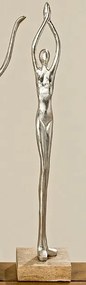 ​Statueta Balet argintie 10/10/52 cm