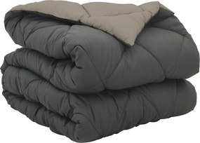 vidaXL Duvet complet pe tot parcursul anului Gri deschis și antracit