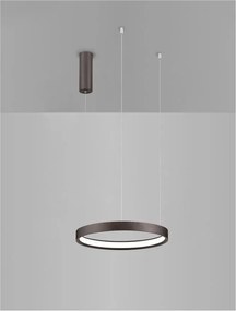 Lustra LED circulara PERRINE 40cm, maro