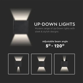 Aplică LED de exterior LED/11W/230V 4000K IP65 neagră