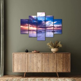 Tablou - Apus de soare la mare (150x105 cm)