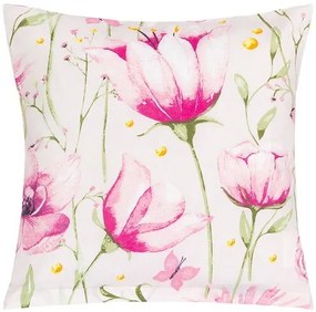 Bellatex Husă pentru pernă Louka roz, verde, 40 x40 cm