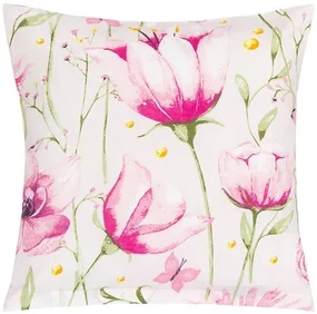 Bellatex Husă pentru pernă Louka roz, verde, 40 x40 cm