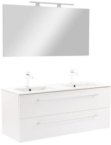 Mobilier complet de baie Vario Clam 120 alb-alb