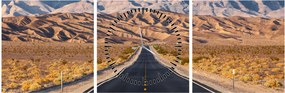 Tablou - Death Valley, Kalifornie, USA (cu ceas) (90x30 cm)