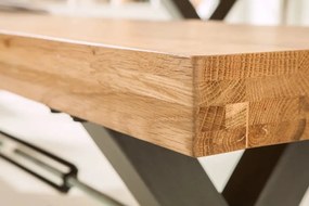 Banca Design Industrial Thor 180cm stejar salbatic