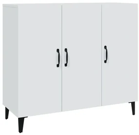 812501 vidaXL Servantă, alb, 90x34x80 cm, lemn compozit