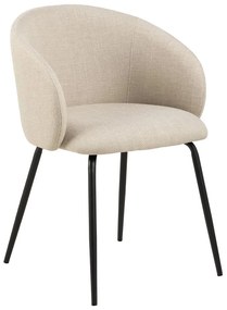 Scaune de dining crem 2 buc. Eleanor – Actona
