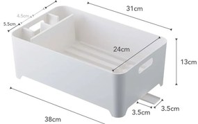 Suport vase YAMAZAKI Tower, alb