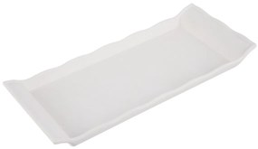 Tavă de servit Orion Retro alb, 29,5 x 13 cm