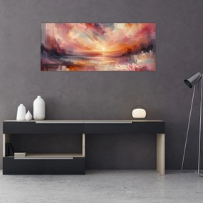 Tablou - Răsărit pictat (120x50 cm)