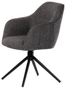 Set de scaune de sufragerie cu mecanism deîntoarcere HC-536 GREY2, 2 buc.
