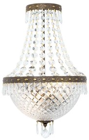 Aplica de perete cristal SCHOLER, EMPIRE CRYSTAL antique patina