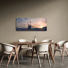 Tablou cu moară de vânt (120x50 cm)