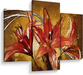 Tablou cu flori de crini (90x60 cm)