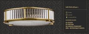 Plafoniera design LUX realizata manual LAVONE 44cm