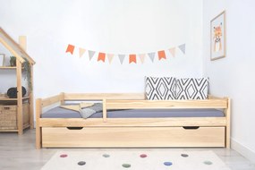 Pat pentru copii Paul - natural 180x80 cm pat fără spațiu de depozitare