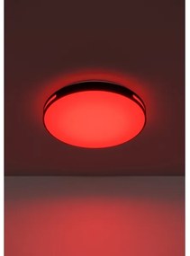 Eglo MONTEGRANARO-Z 300687-LED Plafonieră LED RGBW, cu dimmer, 18,5W/230V, negru + telecomandă