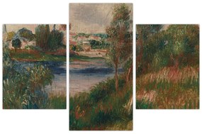 Tablou - Auguste Renoir, Landscape at Vetheuil, reproducere (90x60 cm)