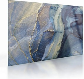 Tablou pe sticlă - Abstracție cu cerneală cu alcool (70x50 cm)