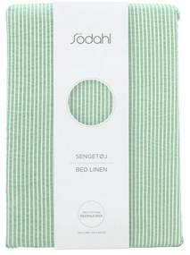 Lenjerie de pat verde-deschis din bumbac pentru pat de o persoană 140x200 cm Cheerful – Södahl