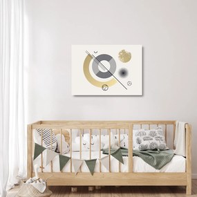 Tablou pe sticlă - Forme geometrice N⁰2 (70x50 cm)