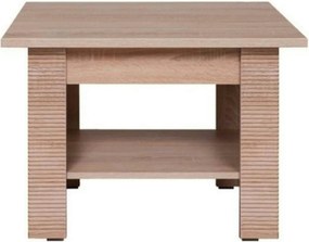 Masuta cafea GRESS, stejar sonoma, PAL laminat, 75x75x50 cm
