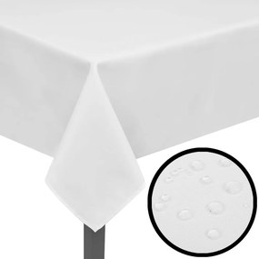 130804 vidaXL Fețe de masă, 220 x 130 cm, alb, 5 buc.
