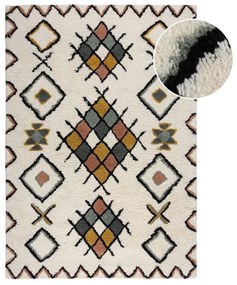 Covor crem țesut manual din lână 200x290 cm Moroccan Midar – Flair Rugs