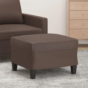 349337 vidaXL Taburet, maro, 60x50x41 cm, piele ecologică