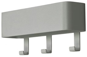 Cuier de perete verde prăfuit cu raft din metal 27 cm Dax Play – Spinder Design