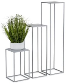 Suport de flori 100x24 cm gri