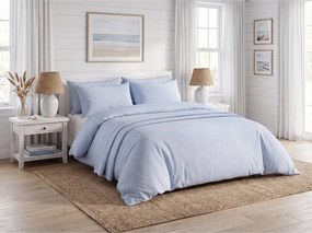 Lenjerie de pat din bumbac LINIE BLUE bleu deschis Dimensiune lenjerie de pat: 70 x 90 cm | 140 x 200 cm