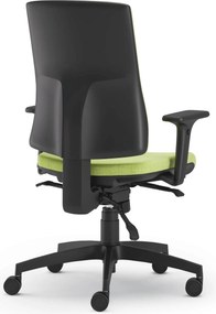 Scaun Ergo Plus, Tapițat cu Material Textil, Mecanism Syncron cu Antișoc - Verde