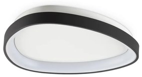 Plafoniera LED design circular Gemini pl d042 on-off 2700k negru