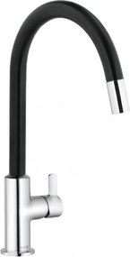 Baterie bucatarie negru mat /crom Kludi Bingo Star XS cu pipa extractibila